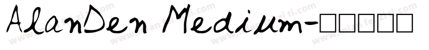 AlanDen Medium字体转换